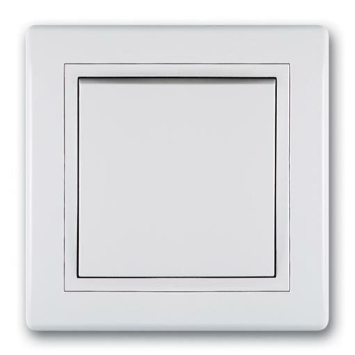 Ein/Aus Schalter 10AX/250V~ inkl.Rahmen (komplett) Weiß (RAL 9003)