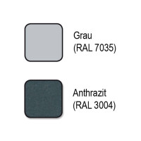 ALING-CONEL Armor Line Aufputz Serienschalter 10AX/250V~ / IP 55 (Metallausführung) Grau mit Wippe in Anthrazit