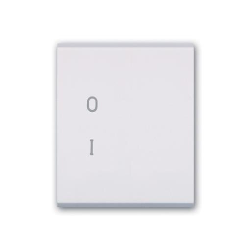 Wippe Aling Mode (breit) / Symbol 0-I (Aus/Ein) Weiß (RAL 9003)
