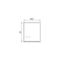 Wippe für Glimmlampe Aling Mode (breit) / Symbol Wasserboiler Weiß (RAL 9003)
