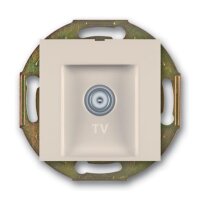 TV Antennenedose 1-fach M-Anschluss Einsatz ohne Rahmen Beige (RAL 1013)