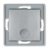 Klingeltaster  10AX/250V~ Einsatz ohne Rahmen mit Wippe Silber