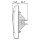Telefondose 2-fach RJ12 6/6 Keystone Cat 3 / inkl.Rahmen (komplett) Silber / Graphit