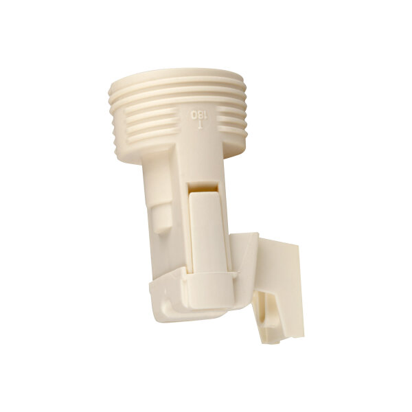 E14 Lampenfassung (PBT), Gewindefassung mit Halterung, Sockel mit 4,2 mm Schraubenloch Weiß (RAL 9003)