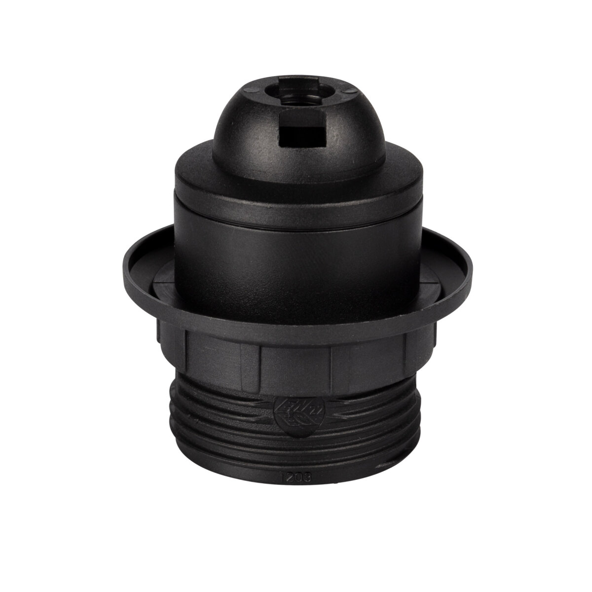 E27 Lampenfassung Aus PBT – 10er Set, Schwarz, Mit Halterung & 4,2 Mm Schraubenloch – Temperaturbeständig Bis 180°C