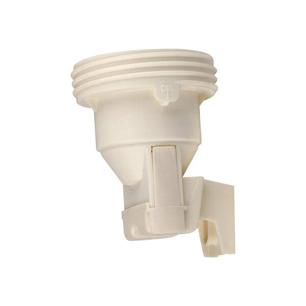 E27 Lampenfassung (PBT), Gewindefassung mit Halterung, Sockel mit 4,2 mm Schraubenloch Weiß (RAL 9003)