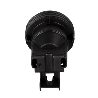E27 Lampenfassung (PBT), Gewindefassung mit Halterung, Sockel mit 4,2 mm Schraubenloch Schwarz