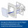 Klingeltaster mit Glimmlampe 10AX/250V~ inkl.Rahmen (komplett) Schwarz (Soft Touch)