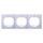 3-fach-Abdeckrahmen EON - horizontal, lanvendel mit weißem Innenrahmen