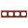 4-fach-Abdeckrahmen EON - horizontal, rot mit schwarzen Innenrahmen