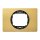 1-fach-Abdeckrahmen EON - 80x120, gold mit schwarzen Innenrahmen