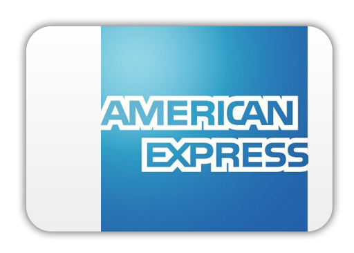 Wir akzeptieren Zahlungen per AmericanExpress